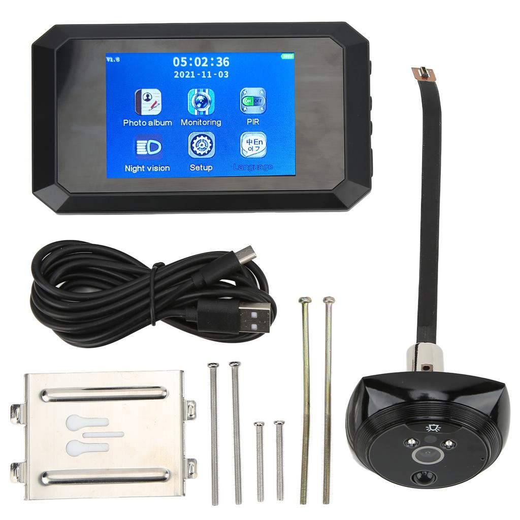 3,5-дюймовый дверной звонок с цифровым датчиком движения и ночным видением высокой четкости для безопасности дома