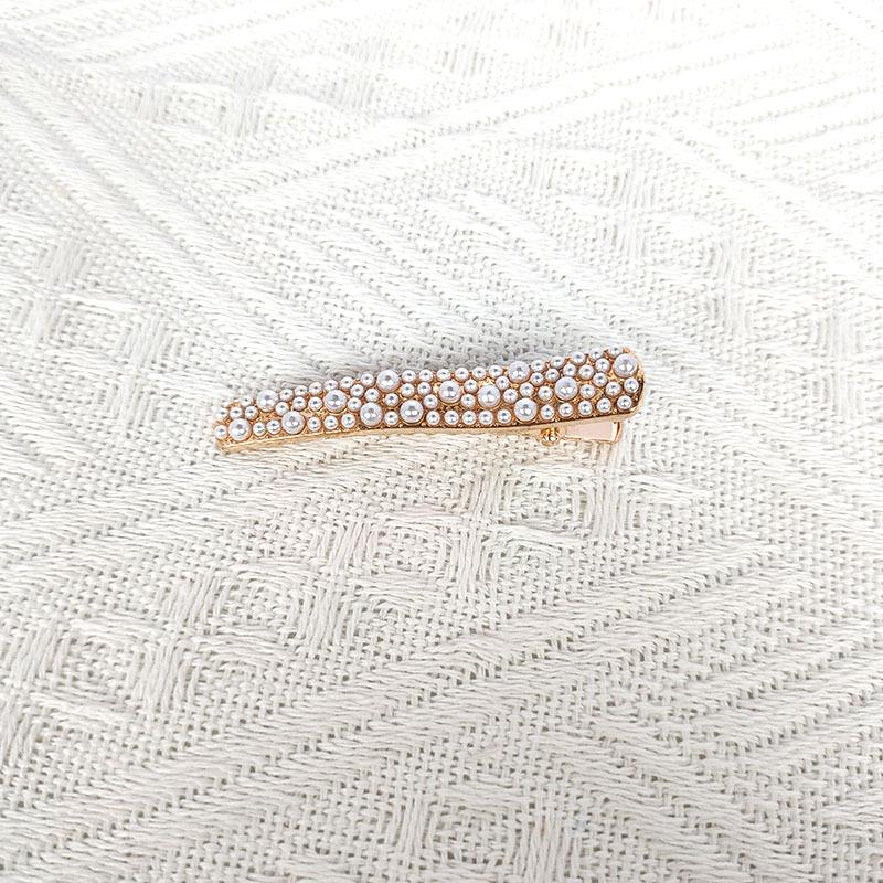 Korean-Style Rhinestone Hair Clip: Fashionable, Versatile, Full Diamond Duckbill with Teeth.