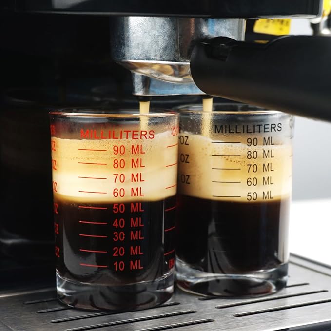 Shot Glass Measuring Cup 3OZ/90ML 4OZ/120ML Liquid Heavy High Espresso Glass Cup kitchen tool