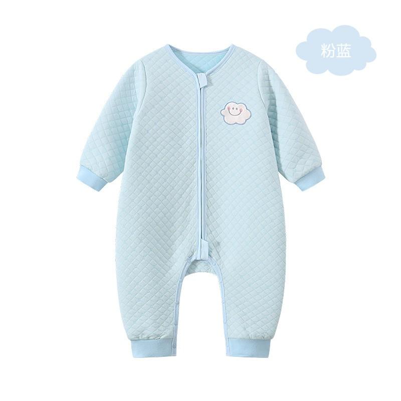 Baby Sleep Sack With Dual Zippers Split Legs Cotton Warm Anti-Kick Design Newborns Toddlers A-Grade Safety
