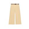 Fall New Women's Clothing Commute Leisure Fashion High Waist Pocket Decoration Belt Wide Leg Pants 8717344