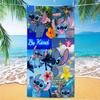 Western Anime Pattern Soft Thick Microfiber Large Towel For Children Beach Swimming
