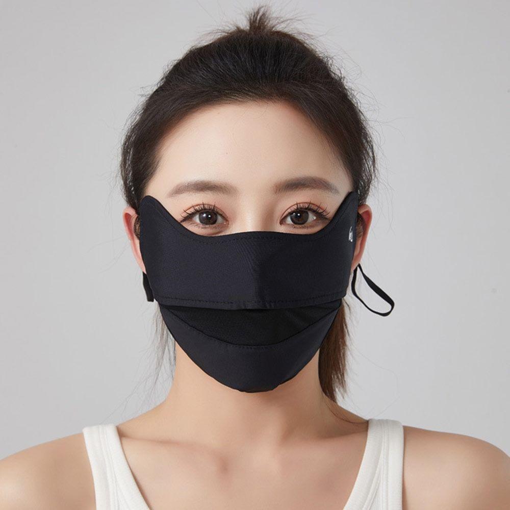 Ice Silk Summer Face Mask Breathable Mesh Sports Mask Gifts Sun Protection Mask