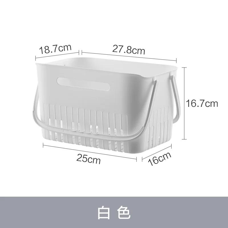 Top Quality Portable Shower Caddy Multi-Functional Stackable Plastic Storage Basket with Handles Suitable for Bathroom Organizer