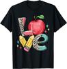 Teacher Valentines Day Love Leopard Cute Teacher Valentine T-Shirt