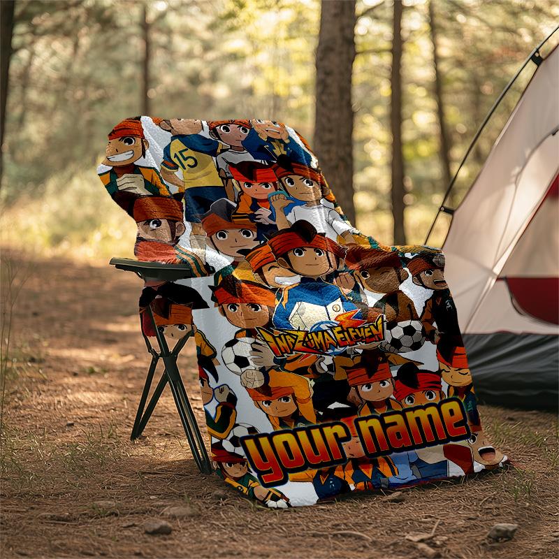 Customiz Name Personality Inazuma Eleven Blanket Soft&Warm Office Bed Travel Lunch Break Blanket,Gift All Seasons