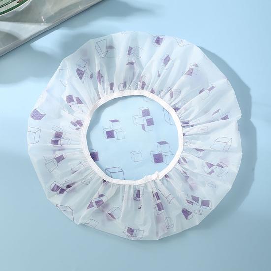 5 шт. Шапочки для душа Водонепроницаемая шапочка для волос для душа Большого размера Эластичная резинка Удобные для путешествий Складные Шапочки для душа для ванны, спа