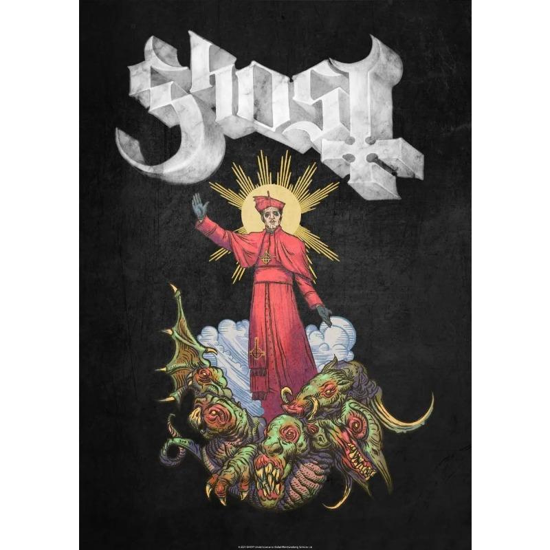 Абстрактные Ghost Band Poster Heavy Metal Band Wall Art Холст Картина Печать HD Картины для Гостиной Кофейня Бар Домашний Декор