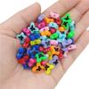 Высококачественные бусины в виде бабочек и цветов, креативная цветовая блокировка, 30 шт. для изготовления браслетов, ожерелий, серег, подвески, DIY аксессуары для ювелирных изделий, цветок сливы