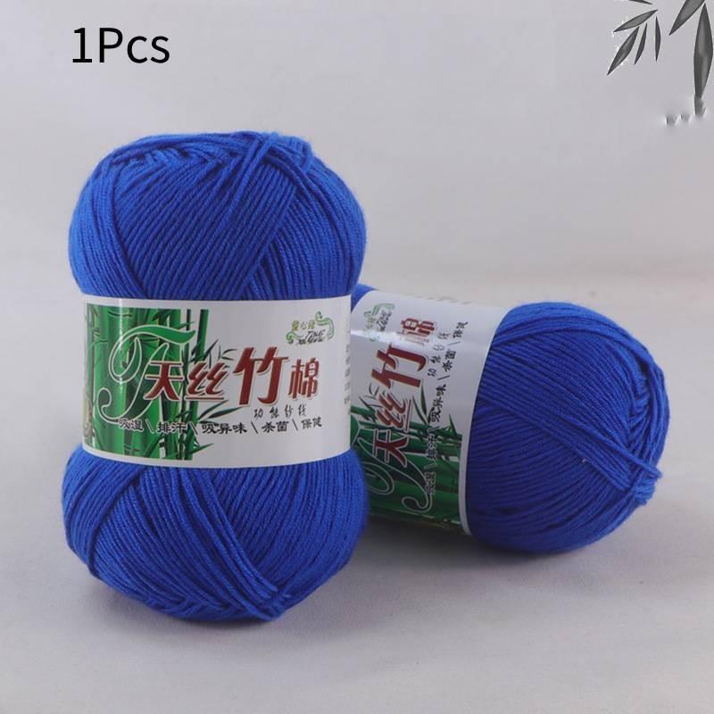 Organic Bamboo Charcoal Milk Cotton Yarn For Baby Crochet And Diy Knitting