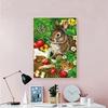 Diamond Embroidery Butterfly And Squirrel Full Round Picture Rhinestone Diamond Painting