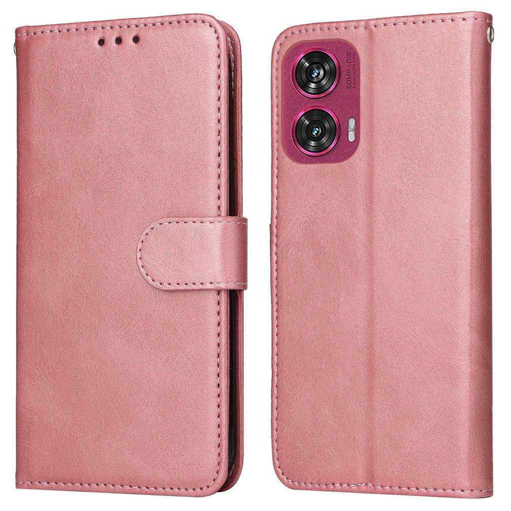 For Motorola Edge 50 Fusion 5G Case Wallet PU Leather Folio Flip Phone Cover