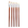 7 шт. Профессиональная кисть с щетиной и деревянной ручкой, кисть для акварели, для акриловой, акварельной, масляной живописи