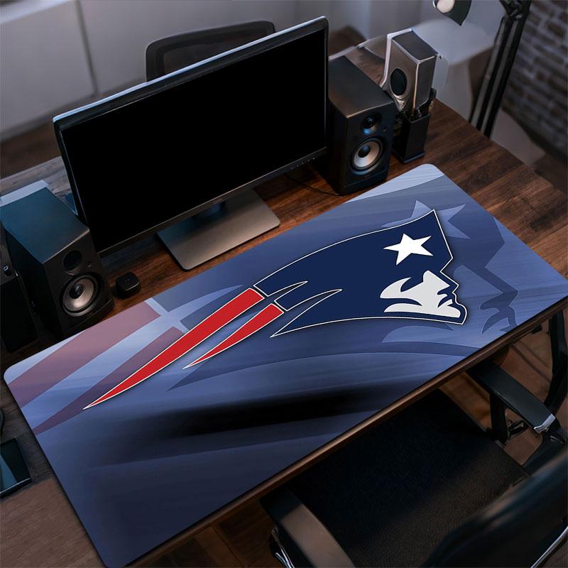 NE Patriots Mouse Pad, Large Gaming Desk Mat, Non-slip XXL Mousepad for Laptop & Tablet, Mini PC Playmat with Stitched Edges