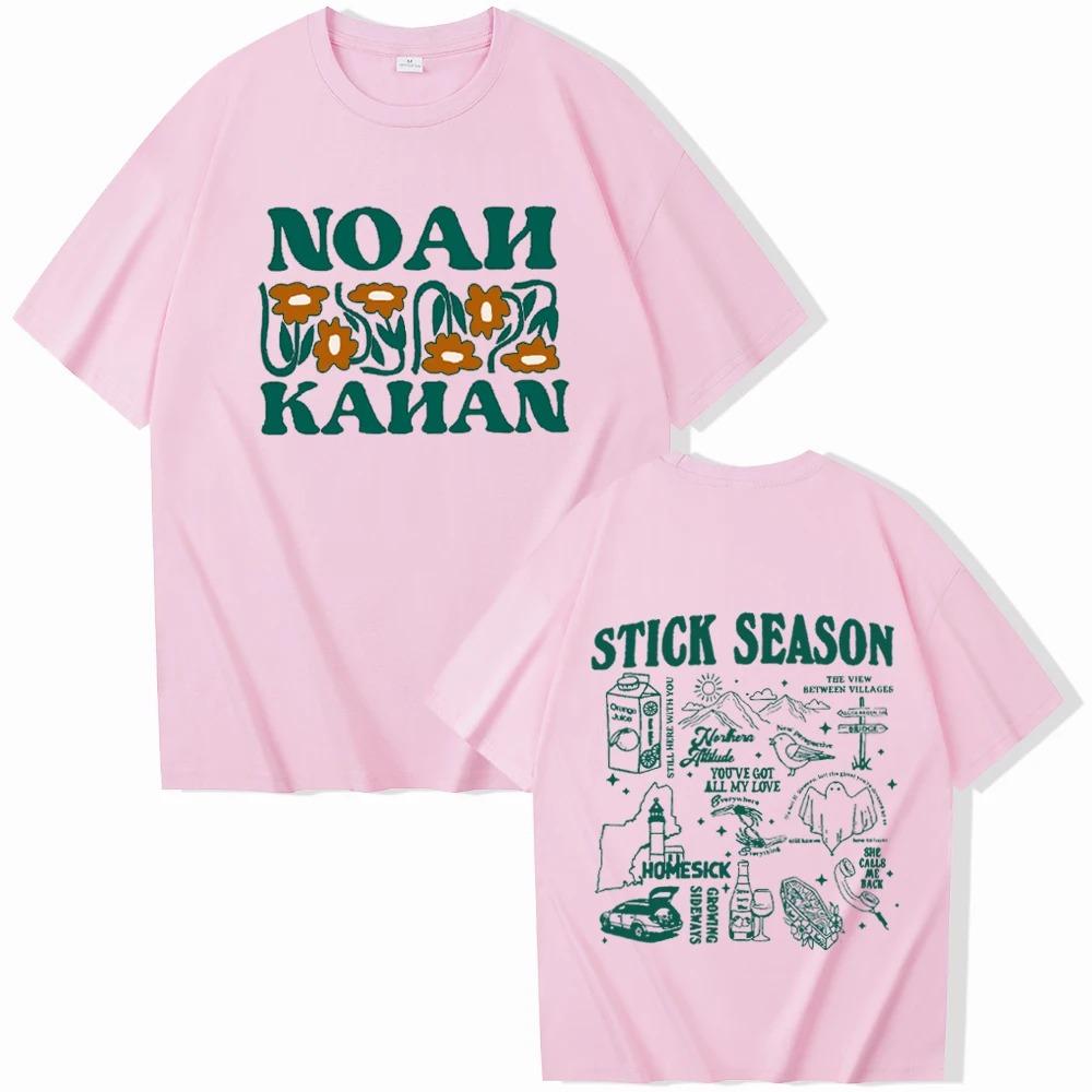Футболка Noah Kahan Stick Season Tour Tee Футболка Noah Kahan Music Футболка Stick Season Album Подарки для фанатов Футболки с коротким рукавом и круглым вырезом