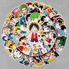 50 Аниме-стикеров One Piece: Водонепроницаемые Мультяшные Наклейки для Дневников, Багажа и Бутылок