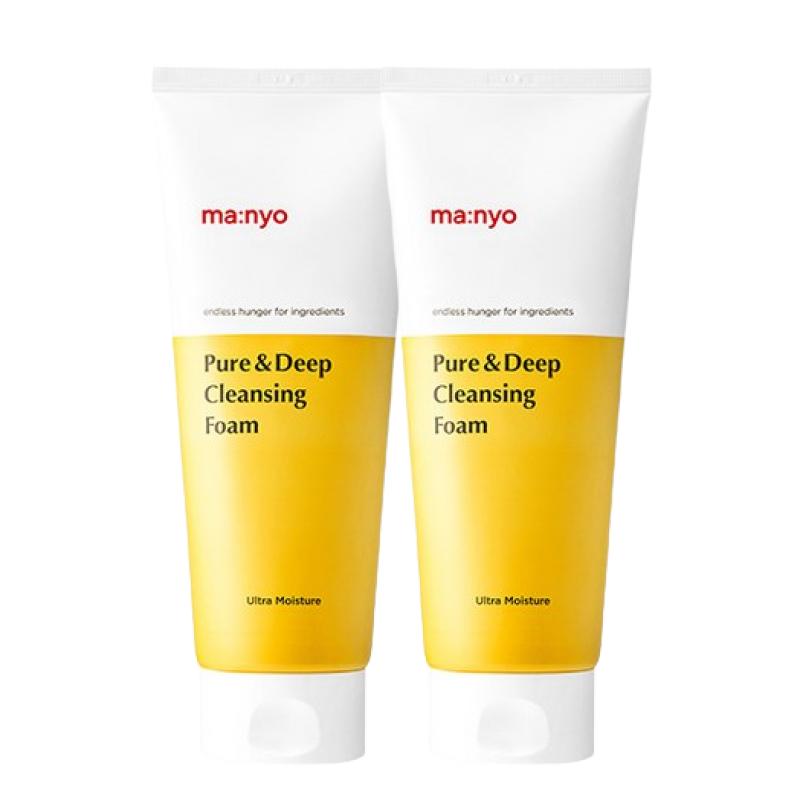 Manyo Factory Пенка для глубокого очищения кожи Pure & Deep Cleansing Foam Очищающая поры и нежная 160 мл x 2 шт. Набор