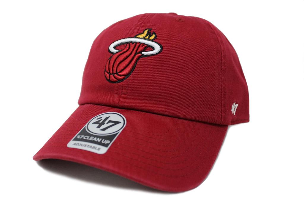 47 Brand (Forty Seven Brand) Cap 47 CLEAN UP NBA Eastern Conference Miami Heat Miami Heat 1 Piece