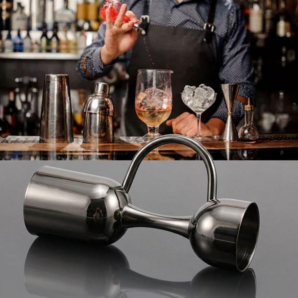 Stainless Steel Wine Measuring Cup Dual End Bar Jigger Elegant Double Sided Jigger  Bar