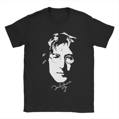 Футболка John Lennon Мужская Винтажная Хлопковая Футболка С Круглым Вырезом С Коротким Рукавом Футболки Больших Размеров