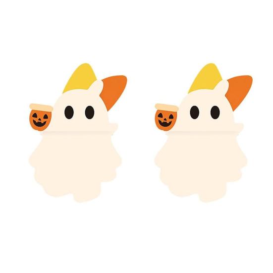 Halloween Ghost Phone Buddy Cute Stick-On Ghost Phone Topper Peel-and-Stick Mini Phone Figures Surprise Toy for All Phones Desk Decor