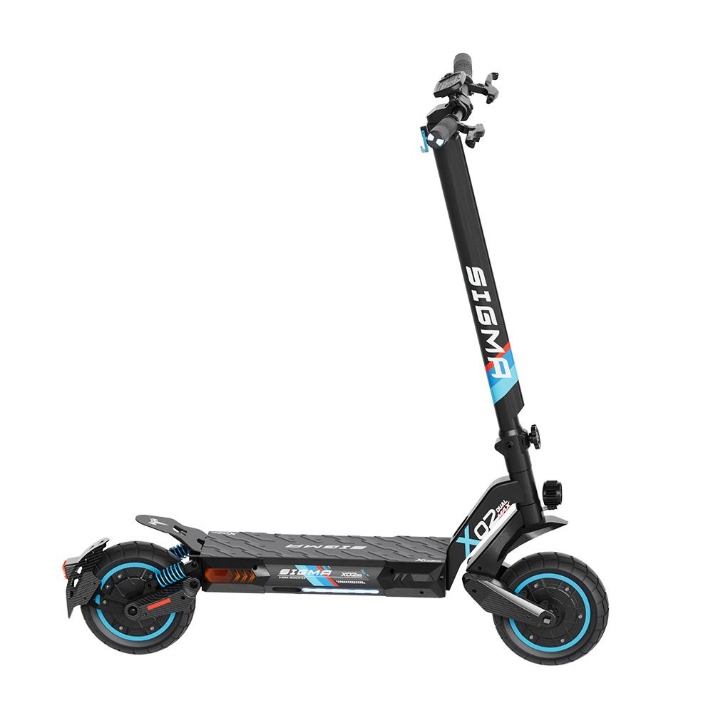 Sigma X02 All-Terrain Electric Scooter 1000W*2 Dual Motor 120KG Load 80KM Range 10 Inch Tires Outdoor Riding Adult  E-Scooter