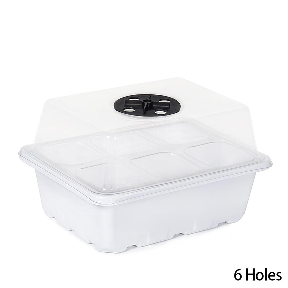 6/12 отверстий Лотки для рассады Лоток для стартового посева семян Регулируемая вентиляция Влажность Лоток для проращивания рассады Для выращивания семян Начиная