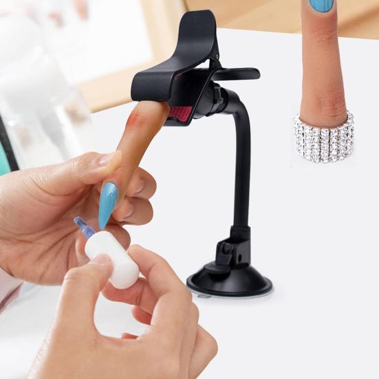 Silicone Practice Fingers Nails Realistic Easy To Clean Nail Art Training Hand Bendable Fake Finger Model