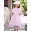 David Bella Girls' Dress Kidsren's Pure Cotton Shirt Dress 2026 Summer New Style Middle and Large Kidsren's Preppy Style Skirt