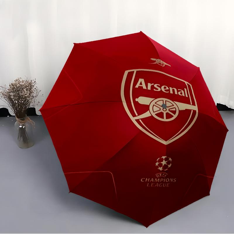 1pc A-Arsenal5 Umbrella, Sun Protection, And UV Shielding. It Has Eight Sturdy Ribs for Outdoor Use And Perfect As a Holiday Gift