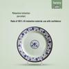 Wuhe 'Rhythm of Lotus' Blue Peony 10-inch Melamine Plate