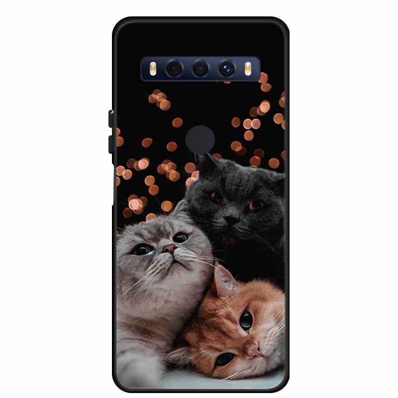 Для чехла TCL 10 SE 10SE Coque Черный ТПУ Силикон Мягкая задняя крышка Чехлы Для телефона TCL 10 SE 6.52" Funda Сумка Защитный чехол