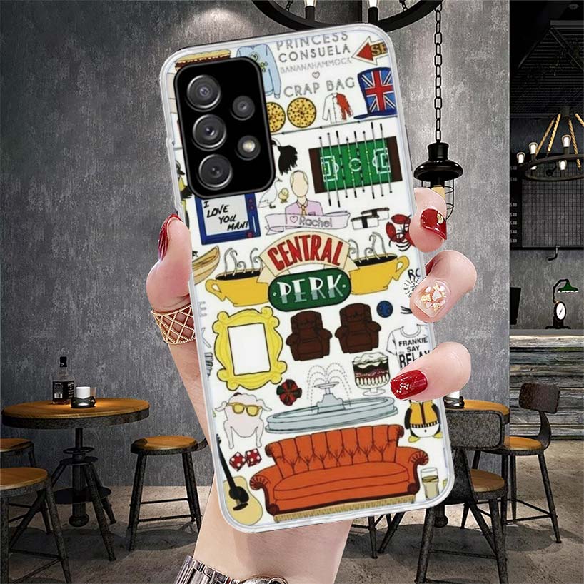 Friends Tv Show Funny Family Soft Phone Case For Samsung Galaxy A12 A22 A32 A52 A72 A02S A51 A50S A71 A70 A31 A20S Note 20 Ultra