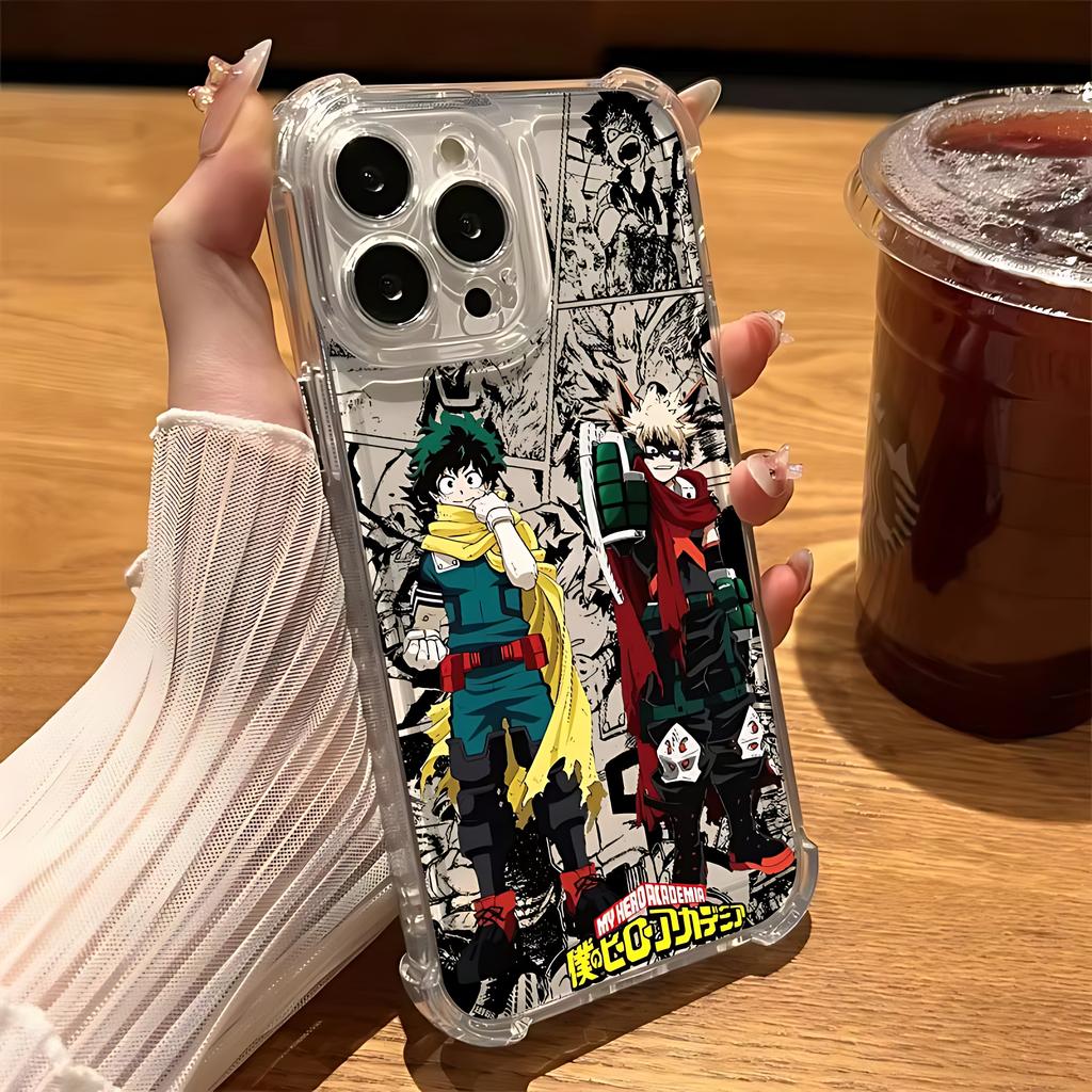 Чехол для телефона My Hero Cool A-Academias для Samsung Galaxy S25 S24 S23 S22 S21 S20 Note20 Edge FE Ultra Plus 4G 5G Прозрачный ТПУ Чехол