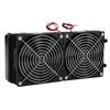 240MM Computer CPU Water Cooling Cooler Heat Row Radiator with Dual Fan 18 Tubes