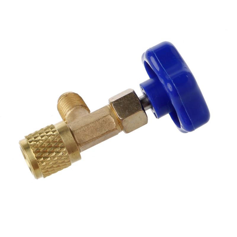 1/4 SAE Auto AC может нажать клапан открывалка для бутылок для газового хладагента R22 R134a R410A