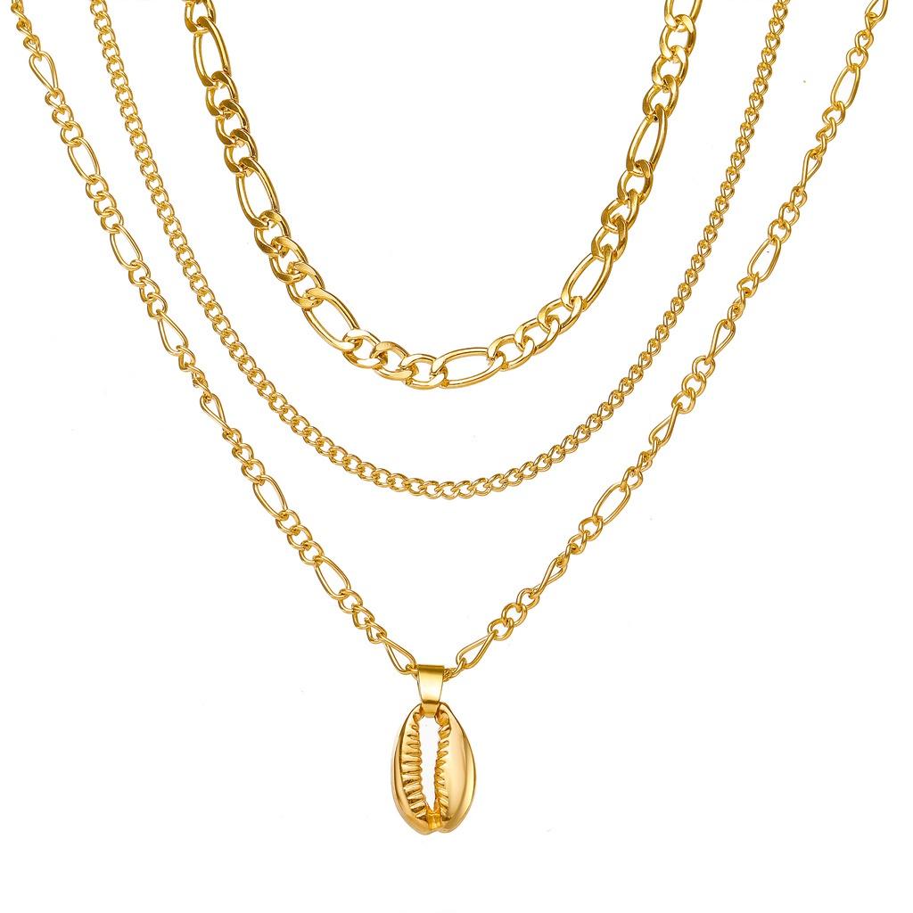 iF ME Модное многослойное золотое ожерелье, кулон с замком и бабочкой, змеей, цепочка, колье, женские ювелирные аксессуары