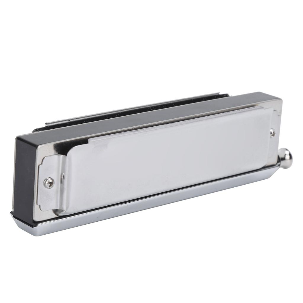 Хроматическая губная гармошка 10 отверстий 40 тонов двухсторонняя полифоническая игра губной орган серебристый