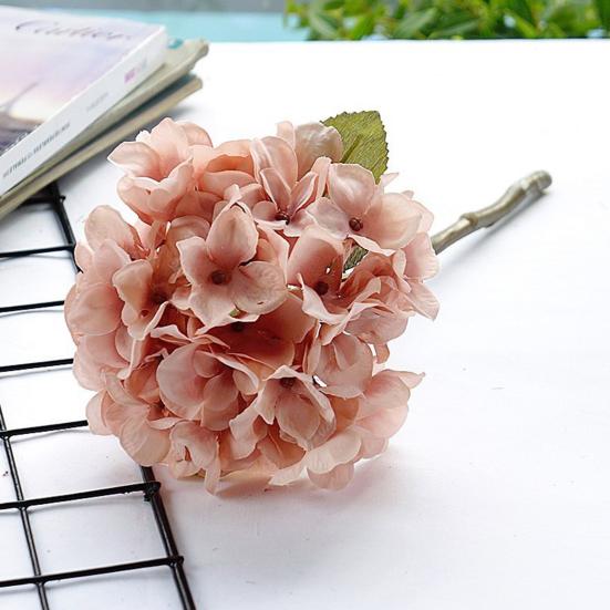 Красивая имитация гортензии без полива, декоративная шелковая ткань из искусственного шелка