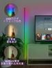 Напольный светильник с изменяющимся цветом RGB, Диммируемый, Высота 153 см, Угловой светодиодный светильник, Непрямое освещение, Регулируемая яркость и скорость, Японская инструкция