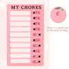 Reusable My Chores Checklist Task Board Daily Schedule Planner Memo Chore Chart Kid Responsibility Behavior Self Discipline Card