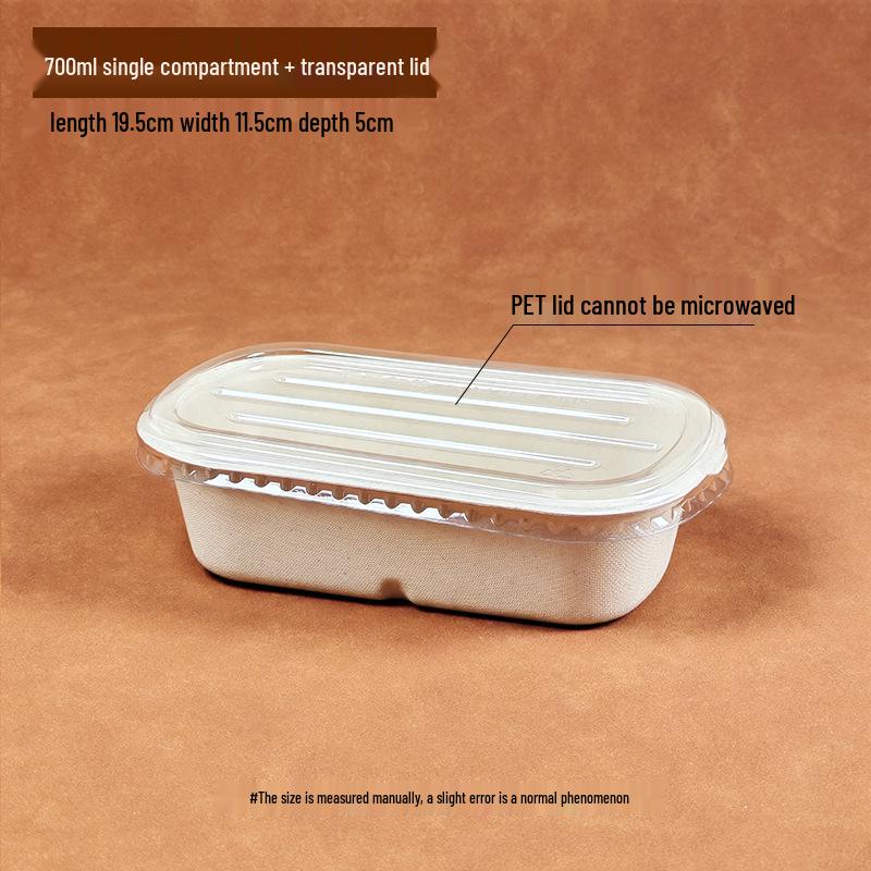 Eco-friendly Three-Compartment Disposable Bento Box – Microwaveable Paper Lunch Container for Salads and Light Meals