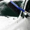 Car Snow Brush Ice Scraper Aluminum Alloy Long Handle EVA Sponge Grip Flexible Nylon Bristles Auto Windshield Snow Removal Broom Ice Shovel Tool