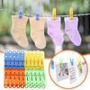Plastic Clothes Clip Laundry Clip, 20 Colored Clothes Clips, 4 Colors Of Family Beach Camping Clothes Clip, Clip Socks, Blankets, Clothes