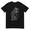 Black Cat Lazy Cute Meme Button Eyes Kitty Lovers TShirt