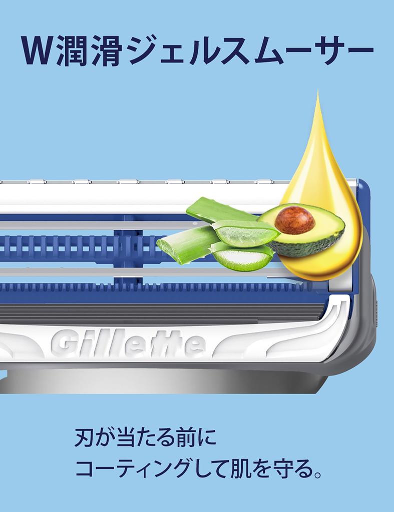 Gillette Gillette Сменные лезвия для бритвы, Подходят для чувствительной кожи, Защитная полоска [Оригинал], 10 шт., Мужские, Кожа,