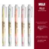 Двусторонний маркер-хайлайтер MUJI с окошком для студентов для выделения и планирования