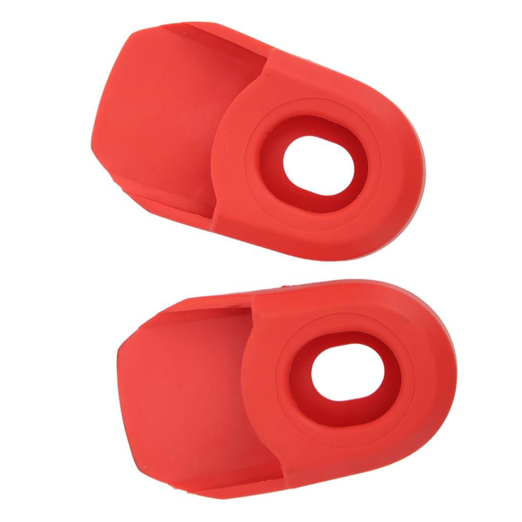 2PCS Bike Crank Cover Protector Silicone BIcycle Crank Arm Sleeve Cover Protective CaseRed