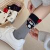 Модные милые женские хлопковые носки до середины икры с пингвинами - Оригинальный бесшовный дизайн для осени и зимы