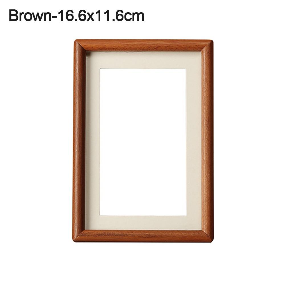 New 6/7/8 Inch Black Walnut Photo Frame Simple Handmade Picture Frame Real Wooden Mortise Tenon Photo Frame